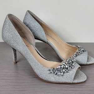 Badgley Mischka Melvina Jeweled Evening Sandals